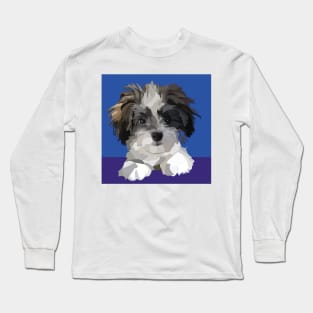 Cute Cavachon Maltese poodle mix dog Long Sleeve T-Shirt